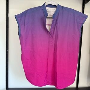 Figs ombré Purple and Blue Top